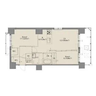 ジラフ大通西15プレミア【8階】の間取り