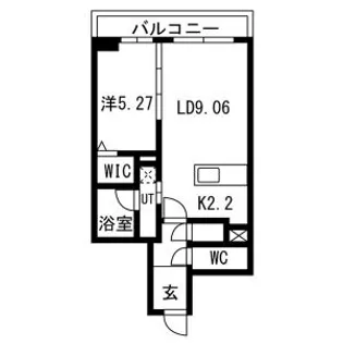 ピオネロ琴似【2階】の間取り