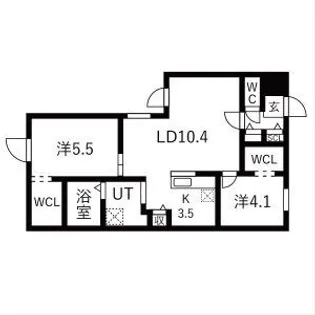 YORI N22(読みヨリエヌ22)【4階】の間取り