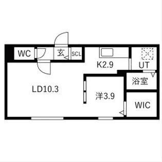 TS COURT WEST13(読みティーエスコートウェスト1【2階】の間取り