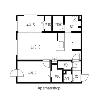 アルファレジデンス麻生【301号室】の間取り