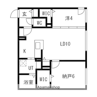 アルファレジデンス麻生【205号室】の間取り