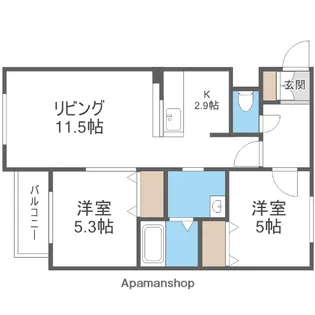 STELLAR GROWTH【4階】の間取り