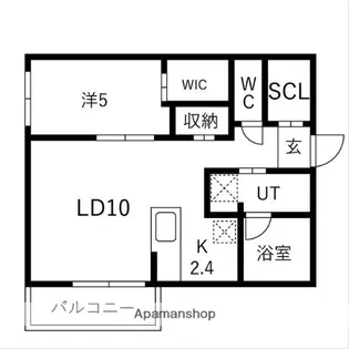 Leialii511【503号室】の間取り