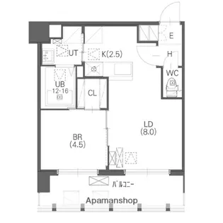 リシェス桑園【6階】の間取り
