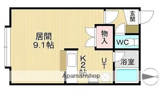 コーポアイ【201号室】の間取り