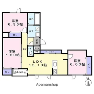 I−TOWNみずほ【3階】の間取り