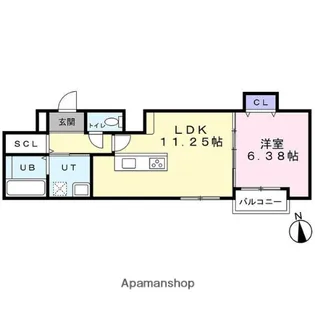 I−TOWNみずほ【107号室】の間取り