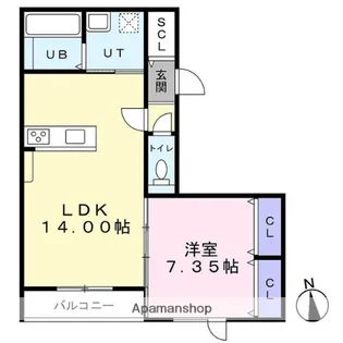 I−TOWNみずほ【303号室】の間取り