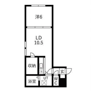 パナシェ宮の森【401号室号室】の間取り