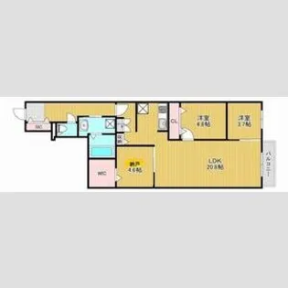 ザ・レジデンス南平岸【413号室】の間取り