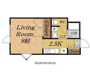 アミティN22【502号室】の間取り