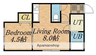 ルアナ麻生【2階】の間取り
