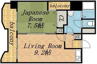 札幌ビオス館【701号室】の間取り