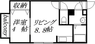 メイプルメゾン創成川公園【3階】の間取り