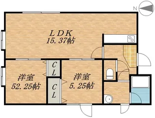 ステラガーデン山鼻【3階】の間取り