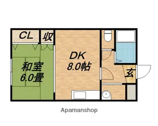 ノースハイム円山公園【2階】の間取り