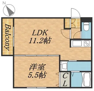 グレートヒルズ参番館【3階】の間取り