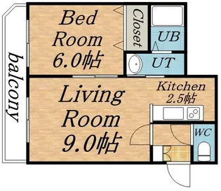 クラリス琴似【1階】の間取り