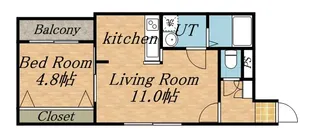 MTガーデン琴似A【3階】の間取り