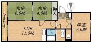 メビウス323【0301号室】の間取り
