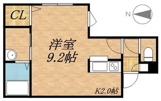 オハナS6W10【5階】の間取り