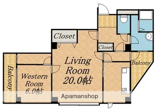 PROGRESS616【301号室】の間取り