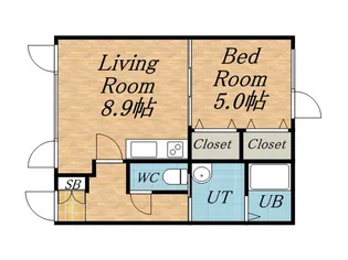 PRESENCE琴似A【204号室】の間取り