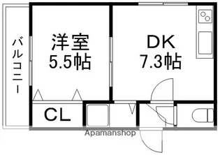 ラコートボヌール山の手【301号室】の間取り