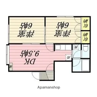 エクセルBハイツ【201号室】の間取り