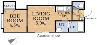 サンハイツ ルナ【2階】の間取り