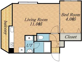 ノヴァ裏参道【4階】の間取り