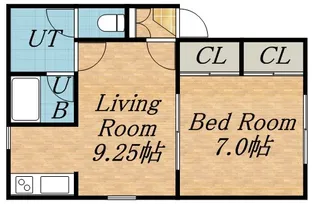 ラメール西線8条【201号室】の間取り