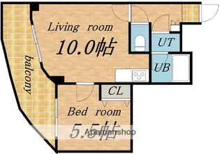 ライオンズステーションプラザ琴似【5階】の間取り