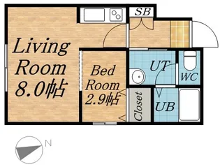 CASA COMODO【4階】の間取り