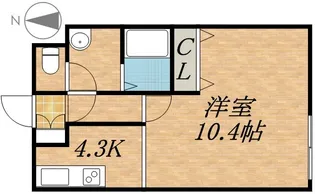 GRAND ONE SAPPORO【1階】の間取り