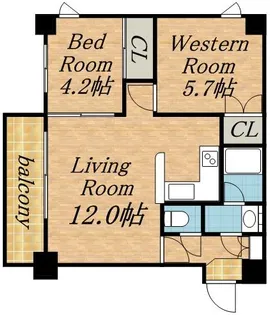 ASKA M’S17【7階】の間取り