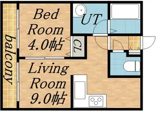アベニュー224【4階】の間取り