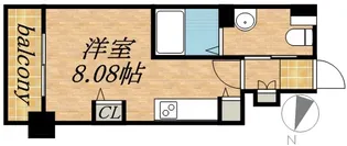 パシフィックタワー札幌【7階】の間取り