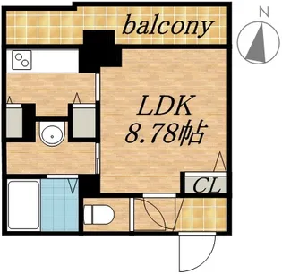 パシフィックタワー札幌【7階】の間取り