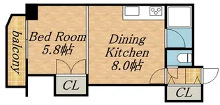 円山北町ハイム【4階】の間取り