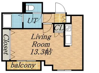 ノンナ ミーア(八光ビル)【7階】の間取り