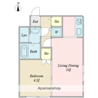 ΑNEXT札幌第12【4階】の間取り