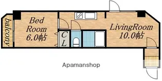 メープル南16条【2階】の間取り