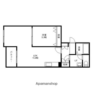 山の手パークハイツ【3階】の間取り