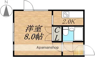 スタジオ9【408号室】の間取り