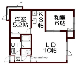 グランフルーブ曙【1階】の間取り