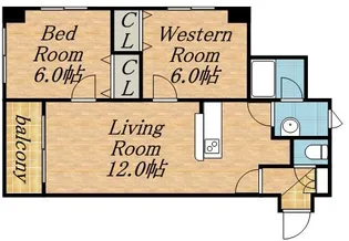 プラザ南伏見【0401号室】の間取り