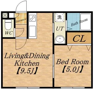 クラリス二十四軒【4階】の間取り