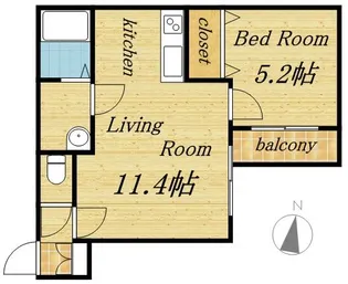 セラムビル円山【1階】の間取り